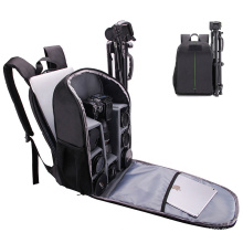 Talent de logo personnalisé Aymage de photographie à l&#39;épreuve des rayures DSLR DSLR Basic Camera Backpack Sac avec compartiment pour ordinateur portable